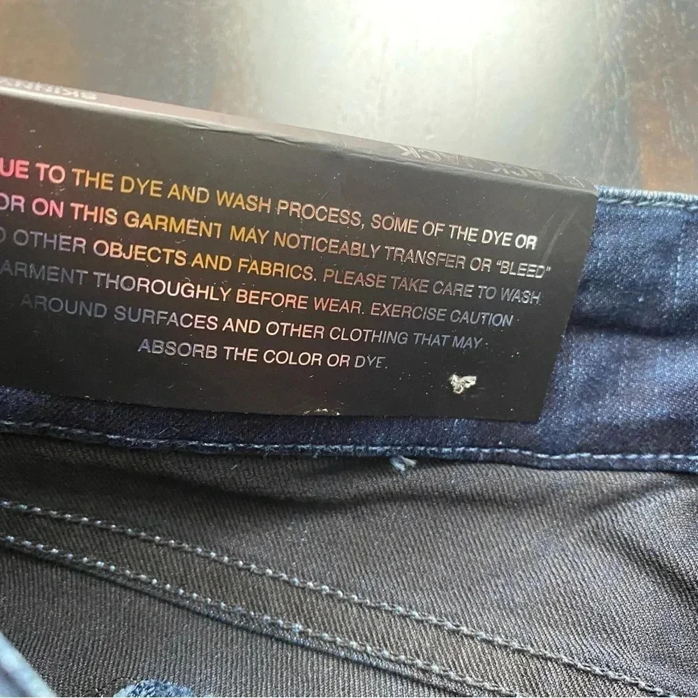 BLACK ORCHID Women's Zip Pocket Skinny Boot Cut Blue Jeans Sz 24 Denim NWT. - Picture 10 of 13